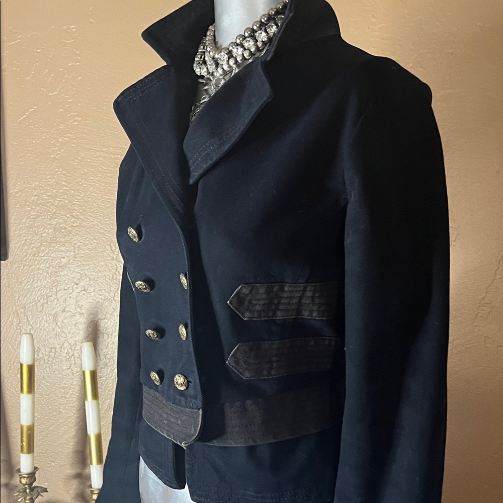 Vintage Polo Ralph Lauren Woman's 1967 Button Up Military Band Style Jacket SZ M - Picture 4 of 10